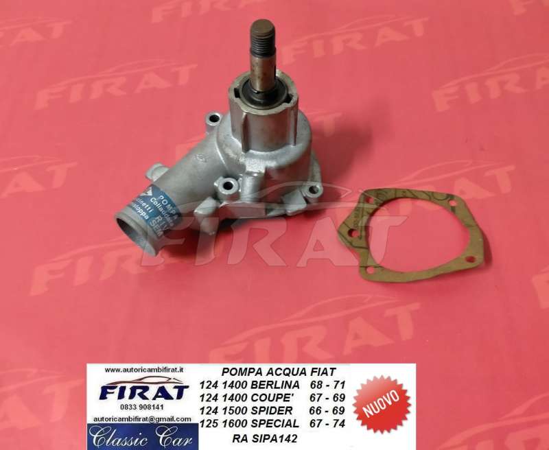 POMPA ACQUA FIAT 124 1400 - 125 1600 PA142